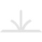 Ekena Millwork Richland Architectural Grade PVC Gable Bracket, 108"W x 58 1/2"H x 2"D x 6"F, 13/12 Pitch GBP108X59X0206RIC00 - alternate 5